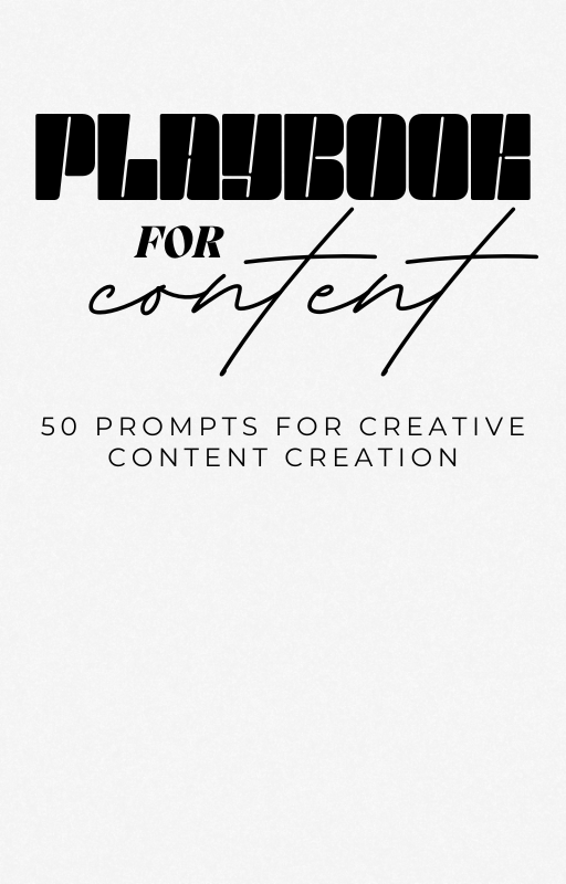 Playbook For Content: 50 Content Prompts [With Resell Rights]