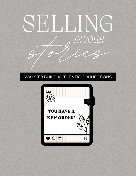 Selling In Your Stories [With Resell Rights]